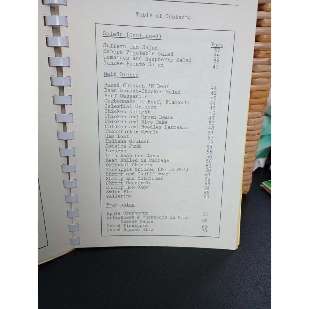 Vintage 1974 Taste‎ 'N Tell Cookbook Winston- Salem, NC Spiral Recipe Book